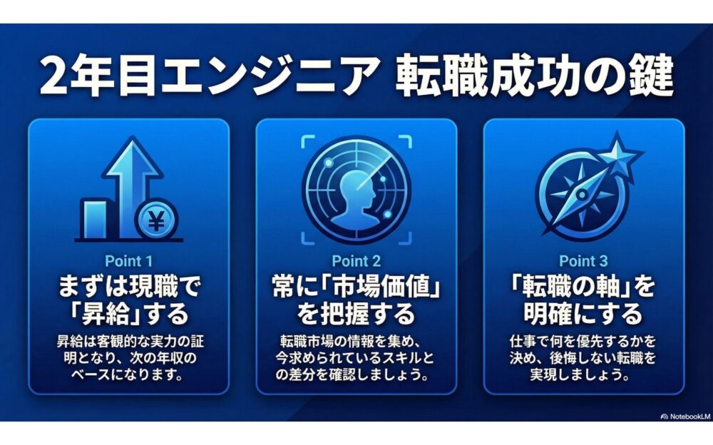 エンジニア2年目が転職成功するポイント