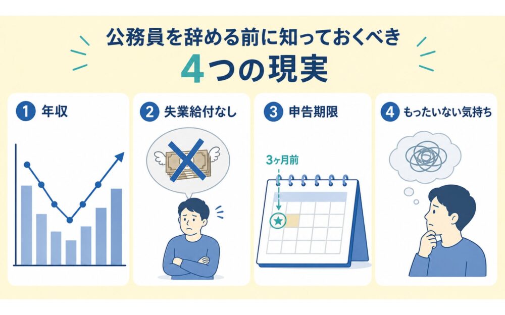 公務員を辞める前に知っておくべき4つの現実