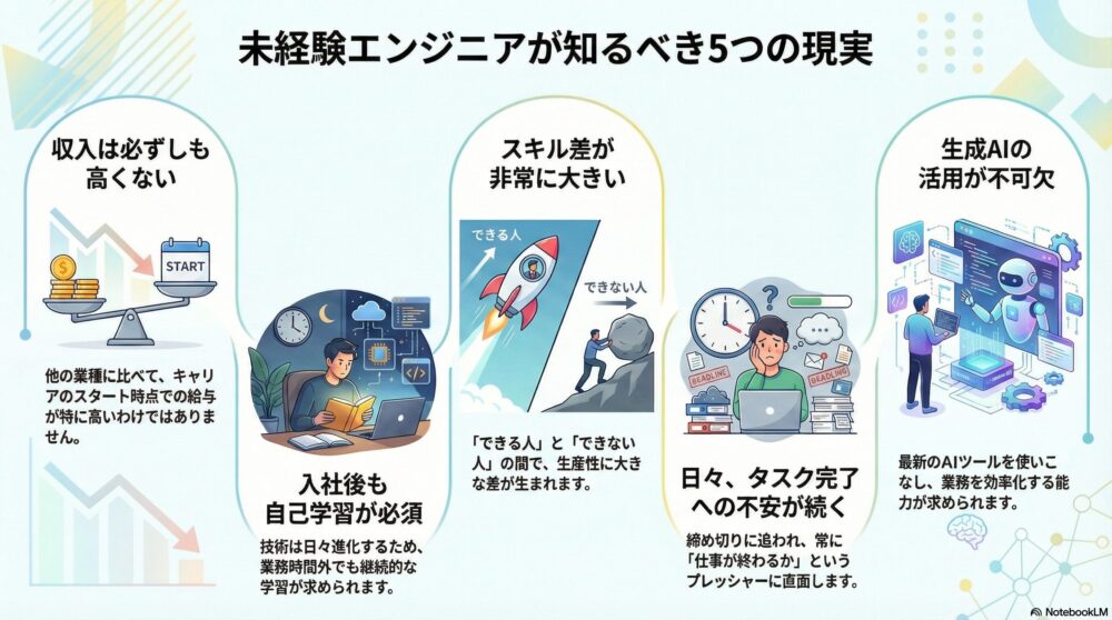 未経験エンジニアが直面する5つの現実