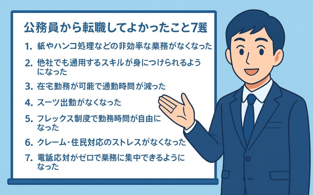 公務員から転職してよかったこと7選