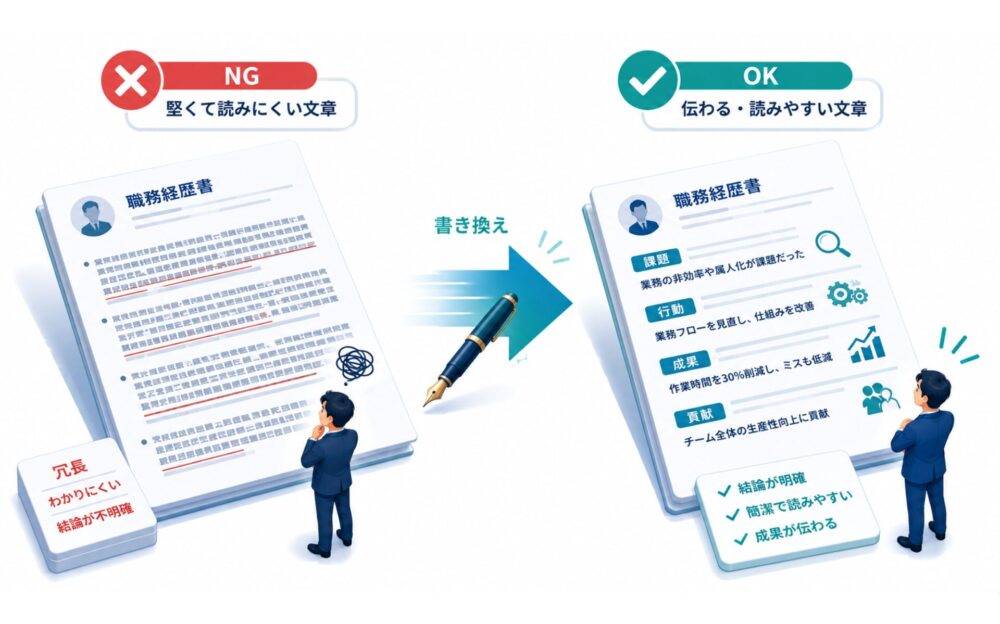 公務員がやりがちなNG表現と書き換え例