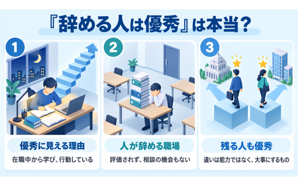 「公務員を辞める人は優秀」は本当？