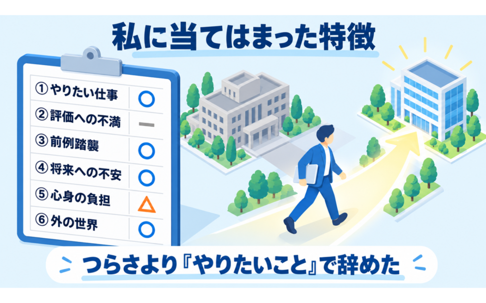 【体験談】私が公務員を9年勤めて辞めたときに当てはまった特徴