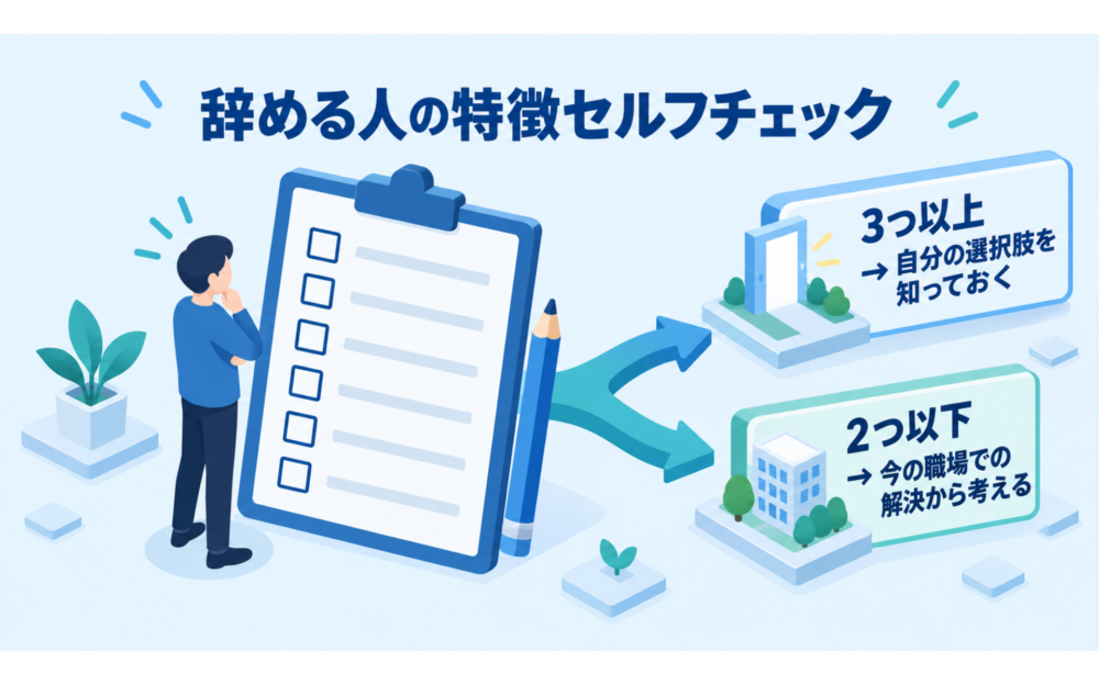 あなたは辞めるタイプ？かんたんセルフチェック