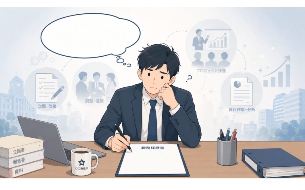 なぜ公務員は職務経歴書で手が止まるのか？「書くことがない」は誤解