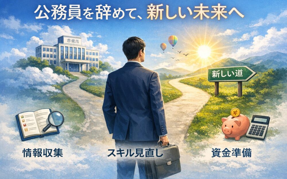 公務員を辞めたいと思い始めたら行動しよう