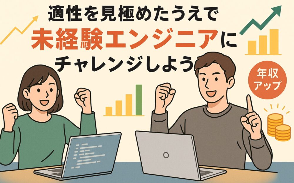 適性を見極めたうえで未経験エンジニアにチャンレンジしよう！