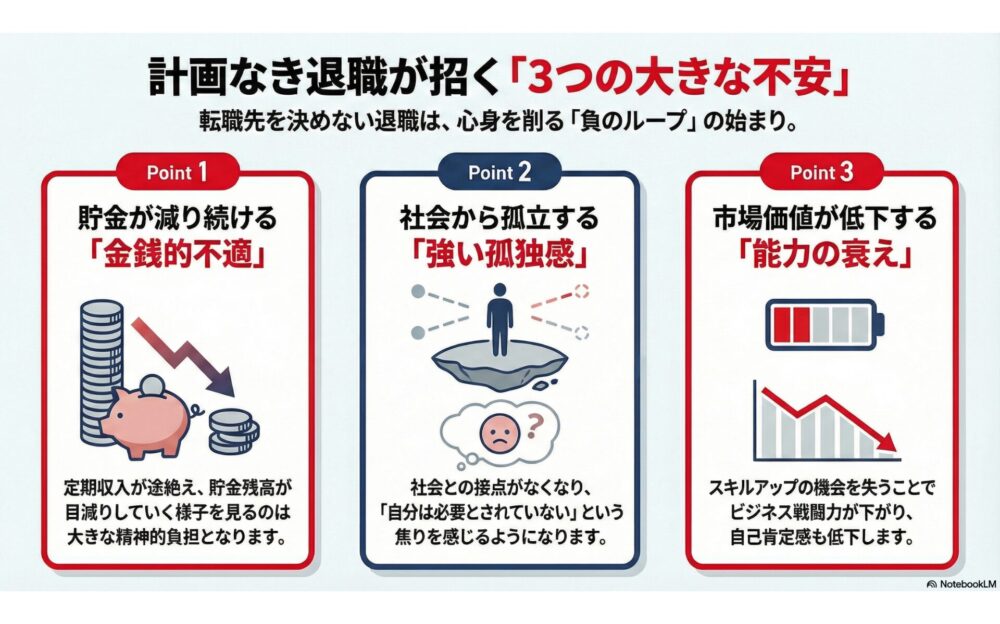 公務員を辞めて無職になると直面する不安