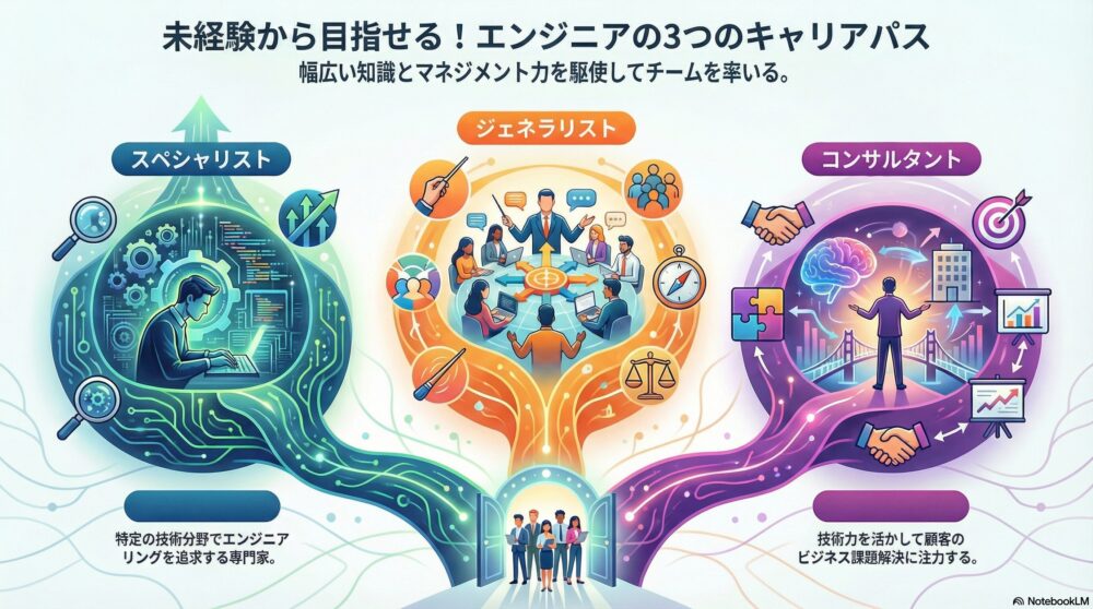 未経験エンジニアが目指すべきキャリアの方向性