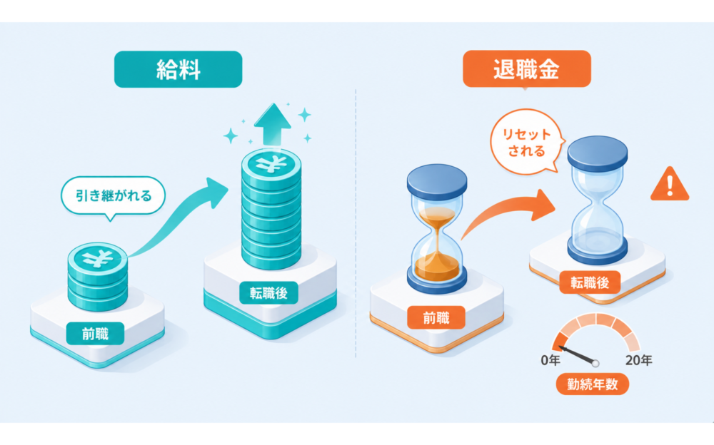 給料・退職金はどうなる？職歴加算の仕組み